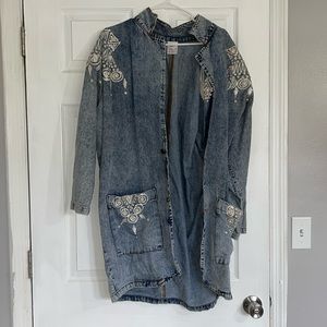 Hand painted denim jacket